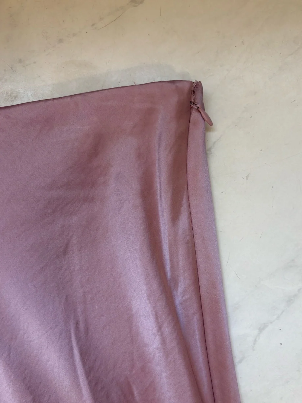 Open Edit Size XL Pink Satin Maxi Skirt Feminine Fairy Whimsy Coquette Romantic